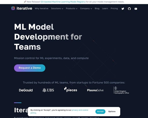 Iterative.ai | ML Model Development for Teams | Welcome AI